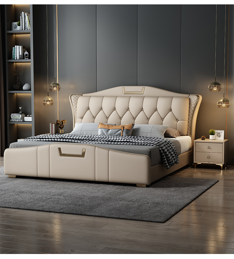 Luxo Style Bed Frame with for Bedroom