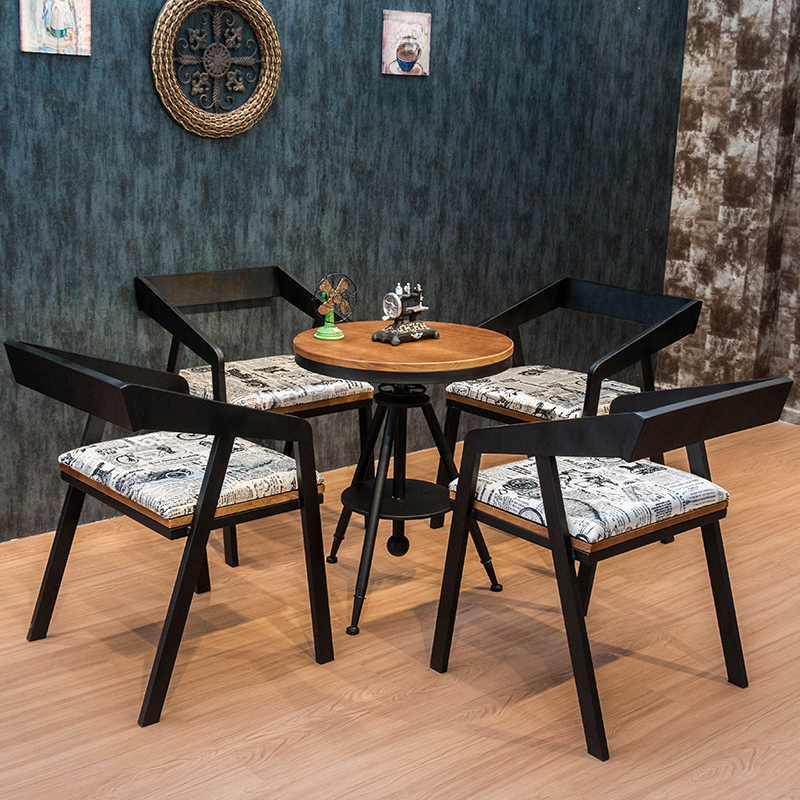 Antique Height-adjustable Pub Table with 3 Legs in Cocoa, Featuring Foot Platform