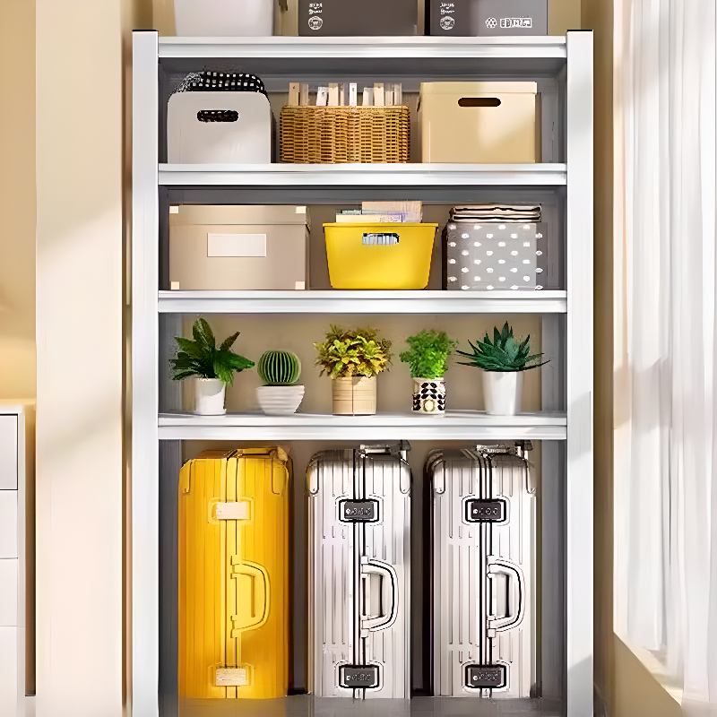 Trendy 4 Tiers Cabinet Storage Shelf Rack, Fireproof Design