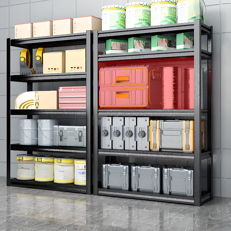 Trendy Fireproof Cabinet Storage Shelf Rack with 5 Cube Storage Units