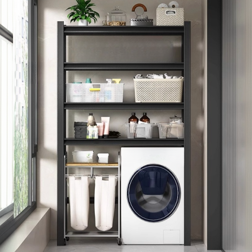 Trendy Fireproof Steel Cabinet Storage Shelf Rack with Adjustable Shelving in a Vertical Design