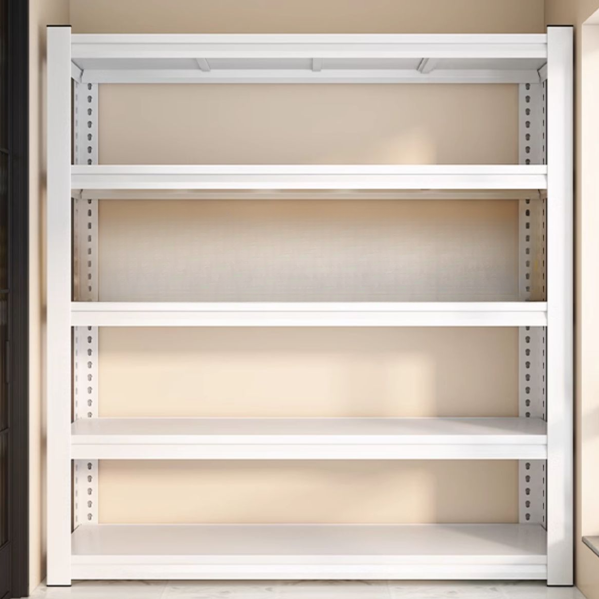 Trendy 5 Tiers Rectangle Cabinet Storage Shelf Rack, Fireproof Design