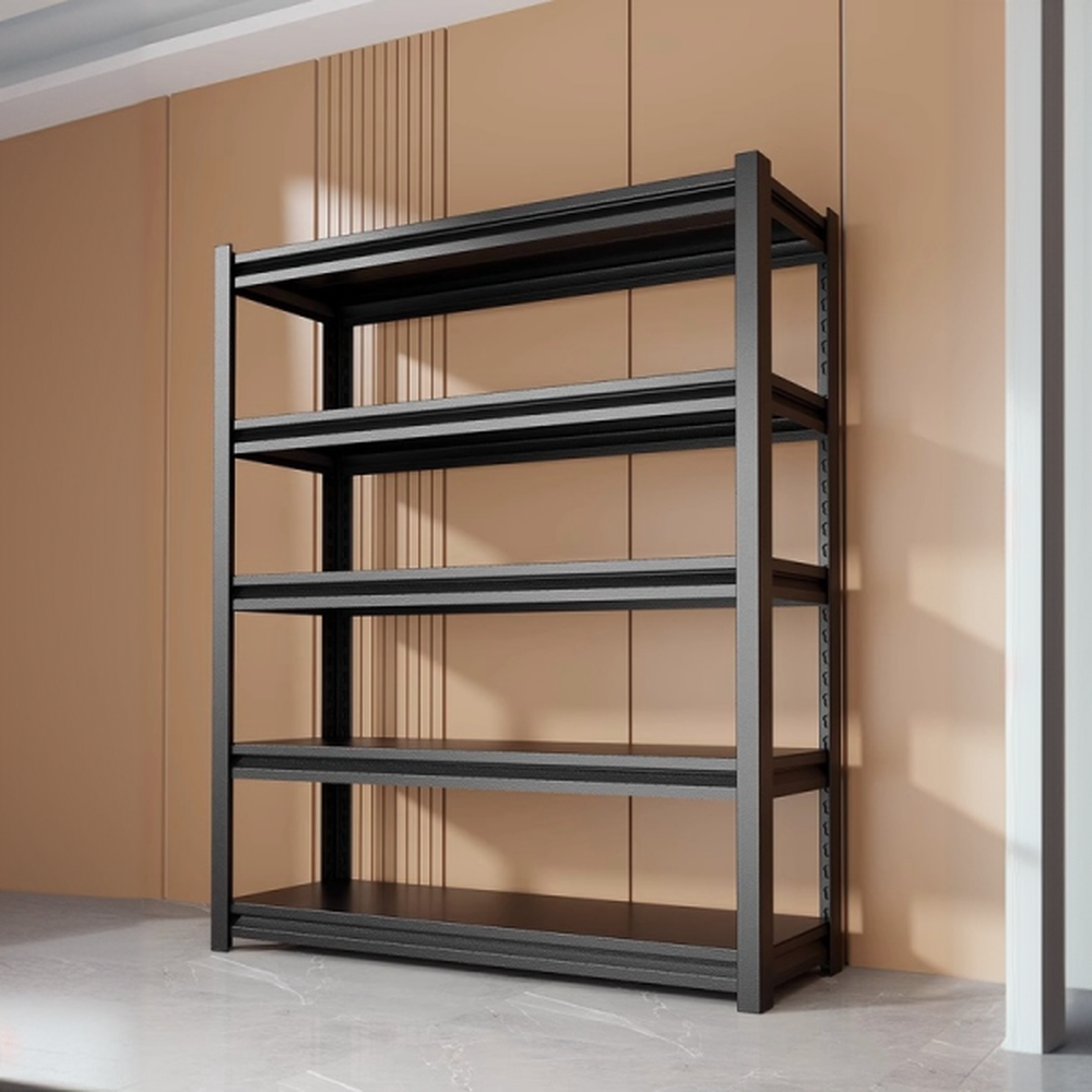 Ink Trendy Cabinet Storage Shelf Rack with 3 Shelves/5 Floating Shelves/6 Floating Shelves, Steel Frame, Vertical Installation