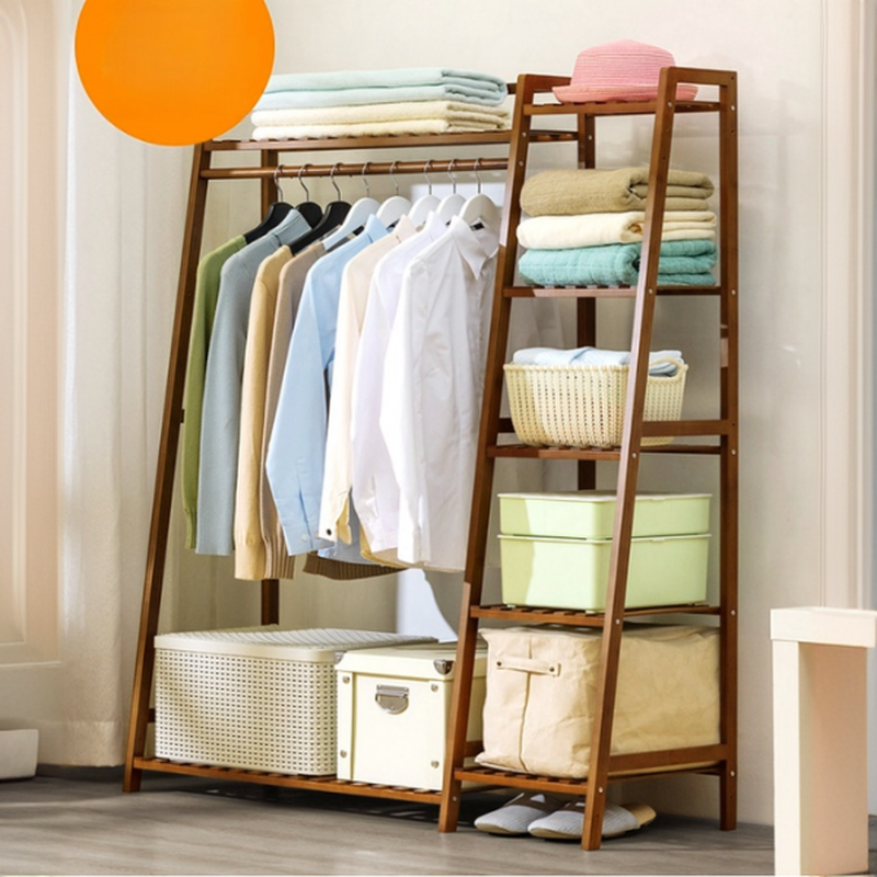 Simplistic Hall Rack with 7 Shelves and Accessible Storage