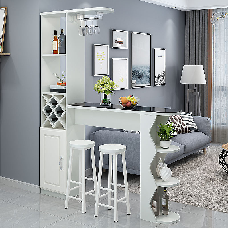 Pub Table with Immobile Pedestal Base in Midnight Black, Free Form Shape