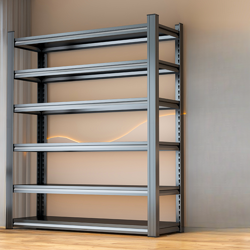 Trendy 5/4/3 Tiers Steel Vertical Cabinet Storage Shelf Rack with 5/4/3 Floating Shelves