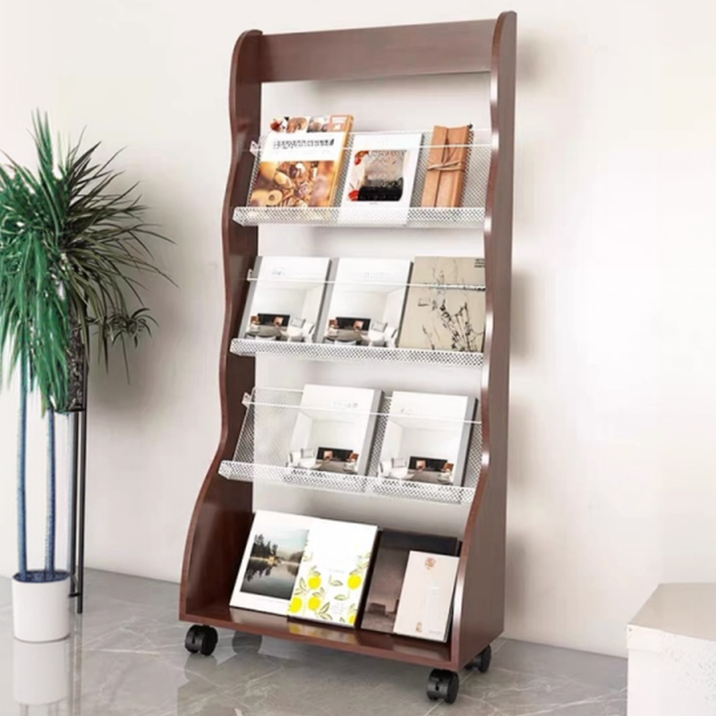 Casual Detached Composite Wood 15 in & Above L x 10 in & Above H Magazine Holder with Shelves
