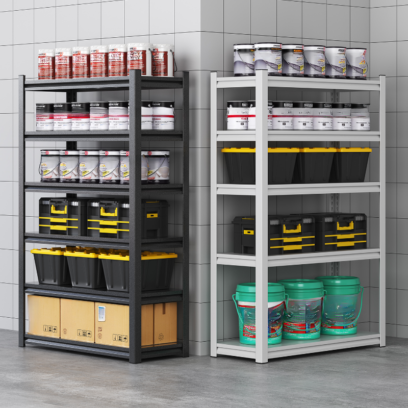 Trendy Metal Cabinet Storage Shelf Rack, Fireproof with Shelves, Vertical Installation