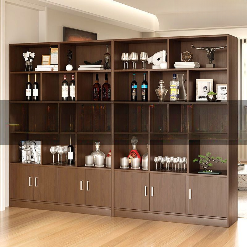 Unattached Wine Cabinet with Shelf and Gate in a Modern Style