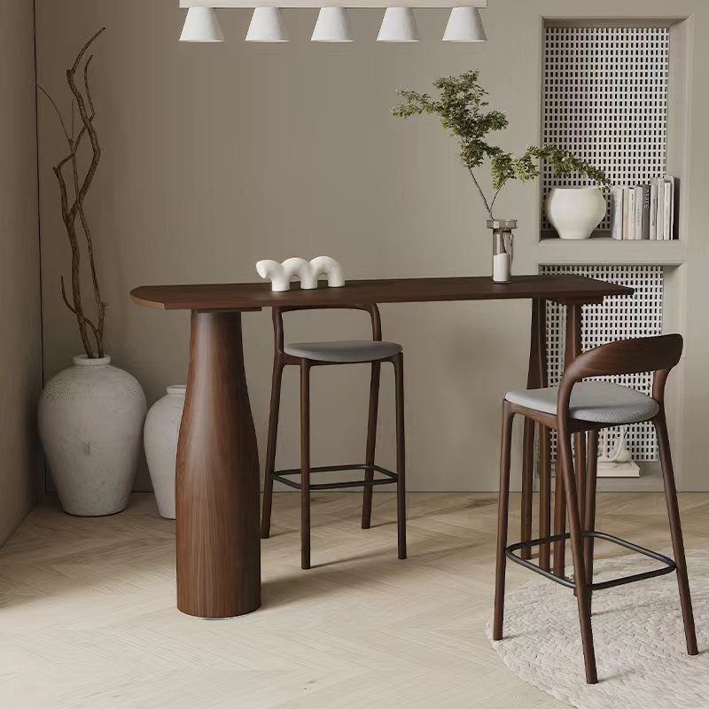 Cocoa Free Form Bistro Table with Taper Base