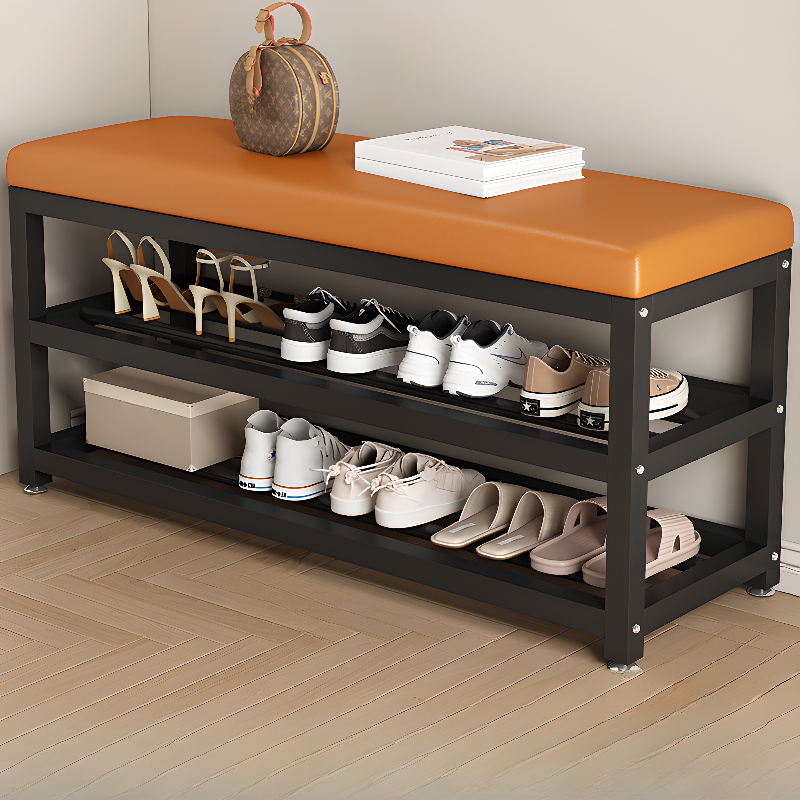 Modish Rectangle Solid Colour Standard Ottoman With Repository