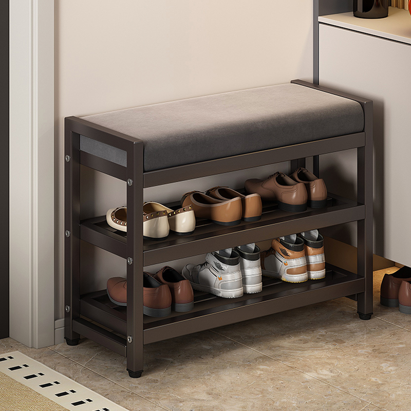 Modish Solid Colour Artificial Leather/Flannel Rectangle Storage Ottoman with Stockroom