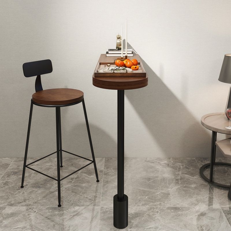 Wall Mounted Cocoa Free Form Bistro Table
