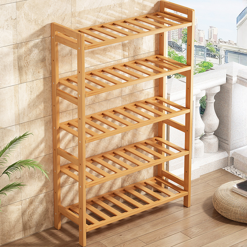 Contemporary Rectangle Multi-Level Plant Holder with Engineered Wood Top for Ground Installation
