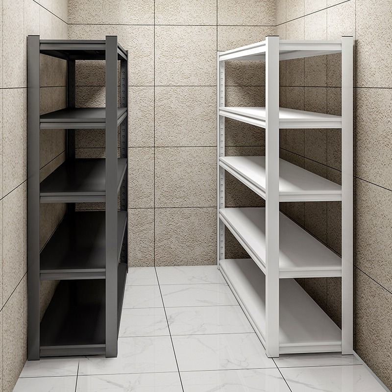 Casual Flame-resistant Alloy Warehouse Shelving Rack with Adjustable Shelves, Unattached