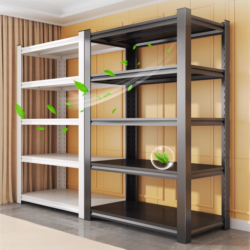 Casual Flame-resistant Steel Cabinet Shelf with Adjustable Unattached Installation