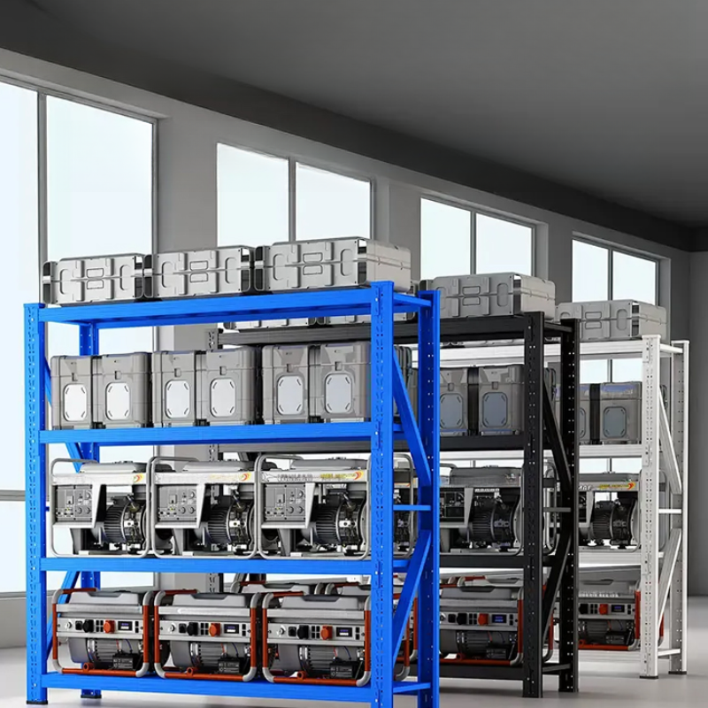 Casual 4 Tiers Rectangle Draw Out Flame-resistant Warehouse Shelving Rack