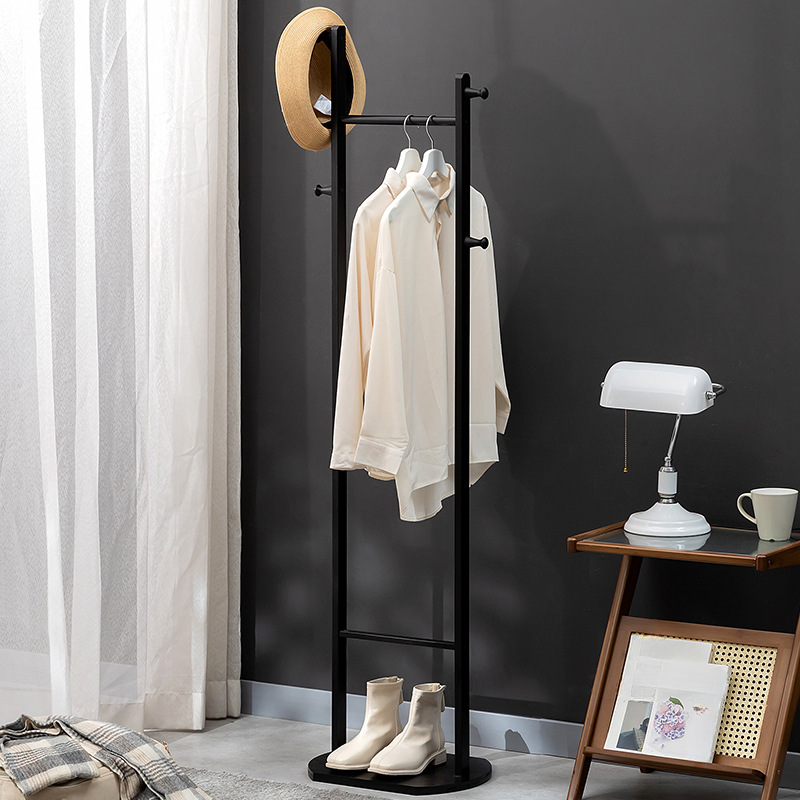 Simplistic Hall Tree with Stockroom Storage, 1 Shelf, and 4 Hooks