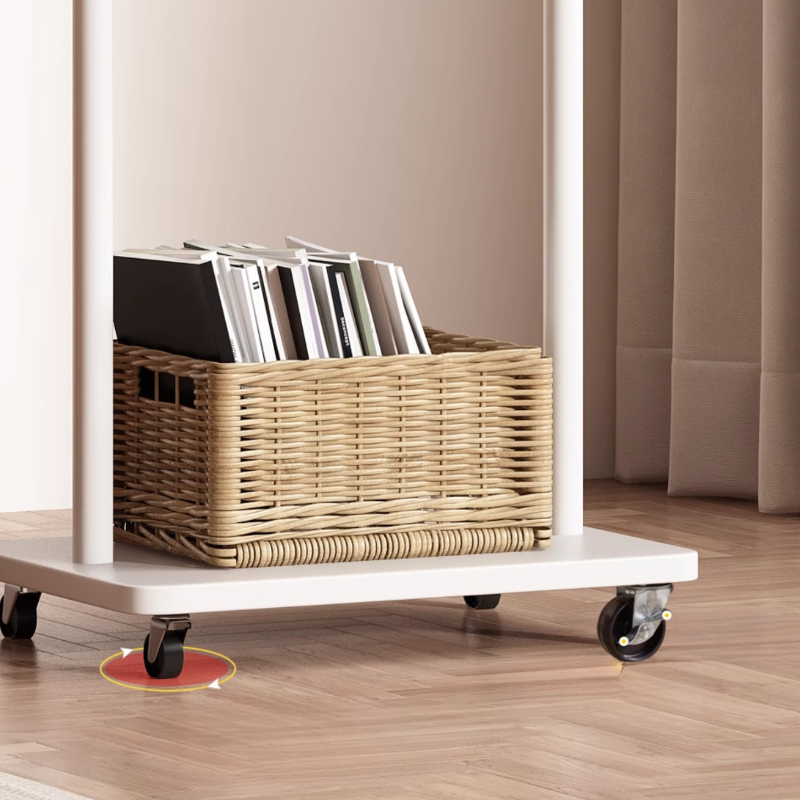 Modish Steel Hall Rack with Container, Metal Hook, and Shoe Rack