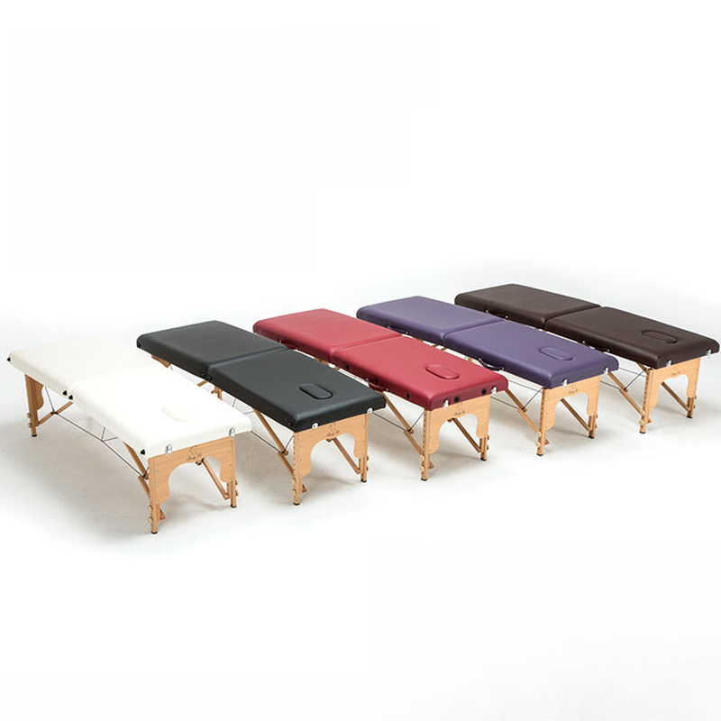 Timber Facial Bed with Height-adjustable H-Shape Base, Stackable and Handy Lightweight Design