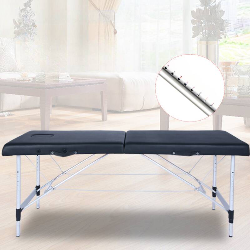 Facial Bed with Steel Slab Base, Height-adjustable, Stackable, Handy and Lightweight