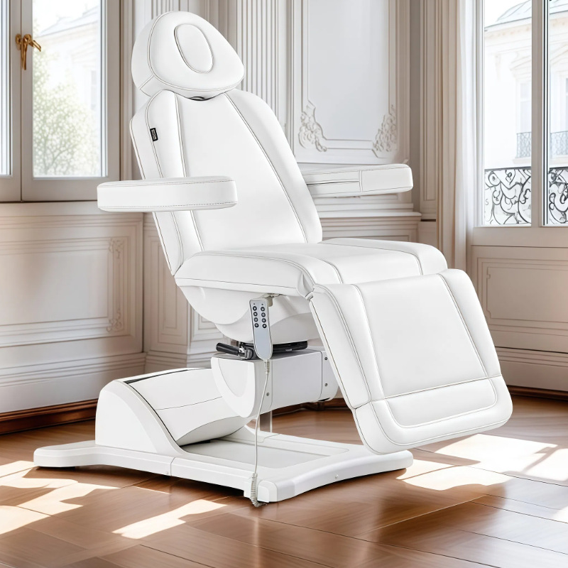 Facial Bed with Iron Curved Base