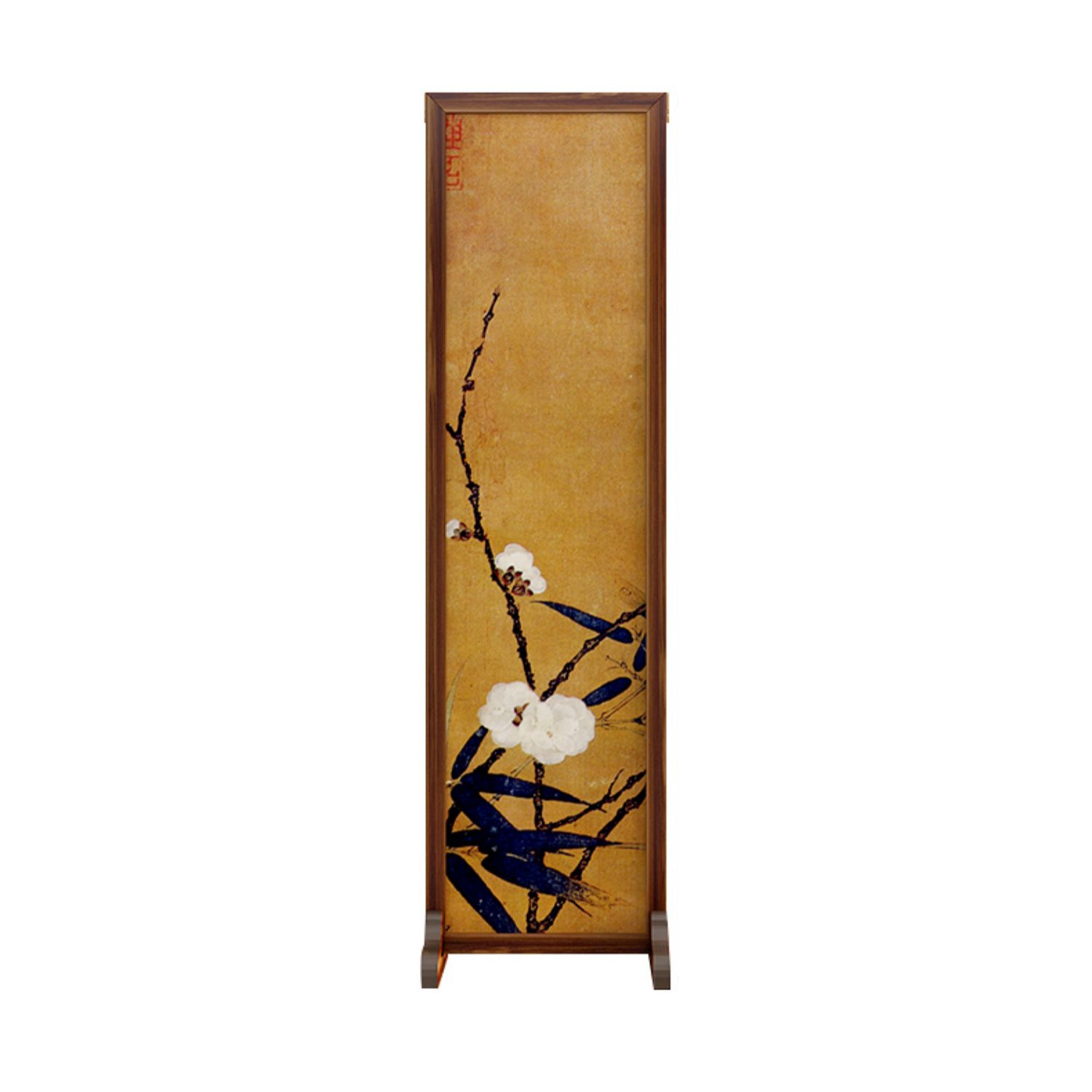 Art Deco Translucent Room Divider with Double Sided Print, Compact/Single Panel, 4 Panels/3 Panels/2 Panels, Gauze, Detached