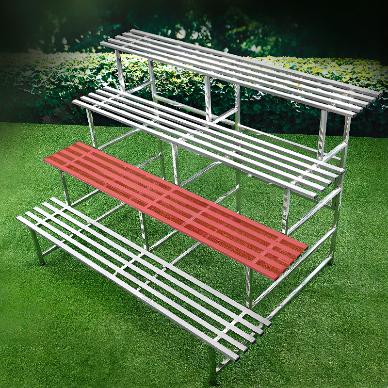 Metallic Trendy Rectangle Plant Holder with Metal Table Top for Floor Installation