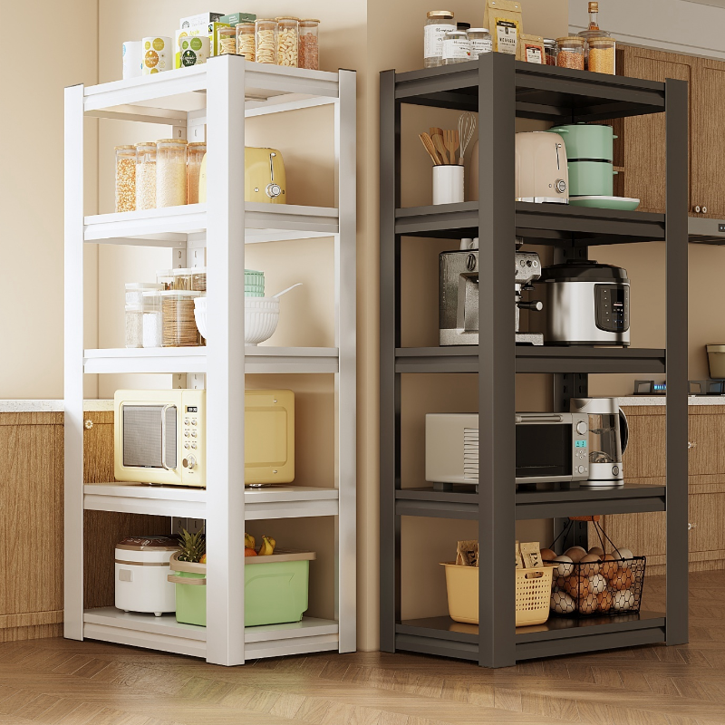 Casual 4/5/6 Tiers Rectangle Cabinet Shelf with Flame-resistant Features