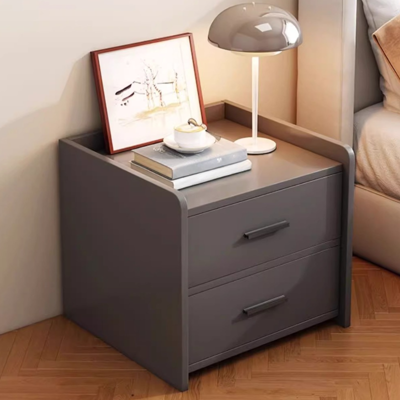 Simplistic Wood Drawer Storage Bedside Table