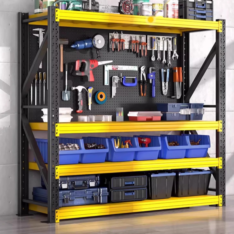 Casual 5 Tiers/4 Tiers Rectangle Cabinet Shelf with Flame-resistant Feature