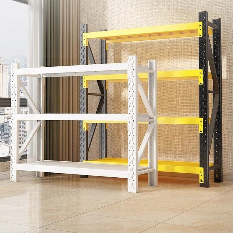 Casual 3 Tiers Rectangle Warehouse Shelving Rack with Flame-resistant Feature