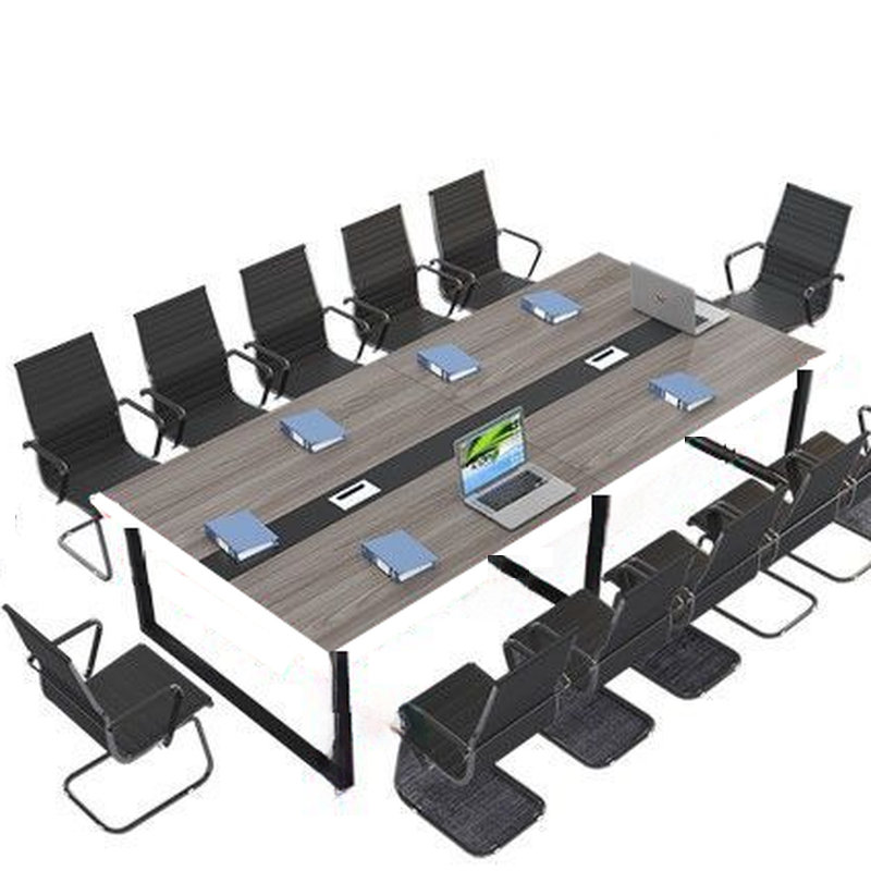 Casual Rectangular Meeting Table for Seats 6/for 8 with Manufactured Wood Tabletop