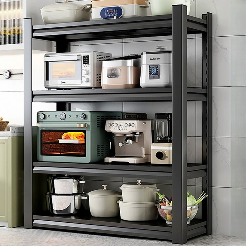 Minimalist Rectangular Warehouse Shelving Rack with 4/5/3 Tiers