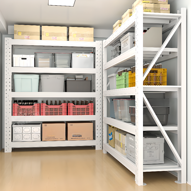 Casual 5/4/3 Tiers Rectangle Flame-resistant Cabinet Shelf