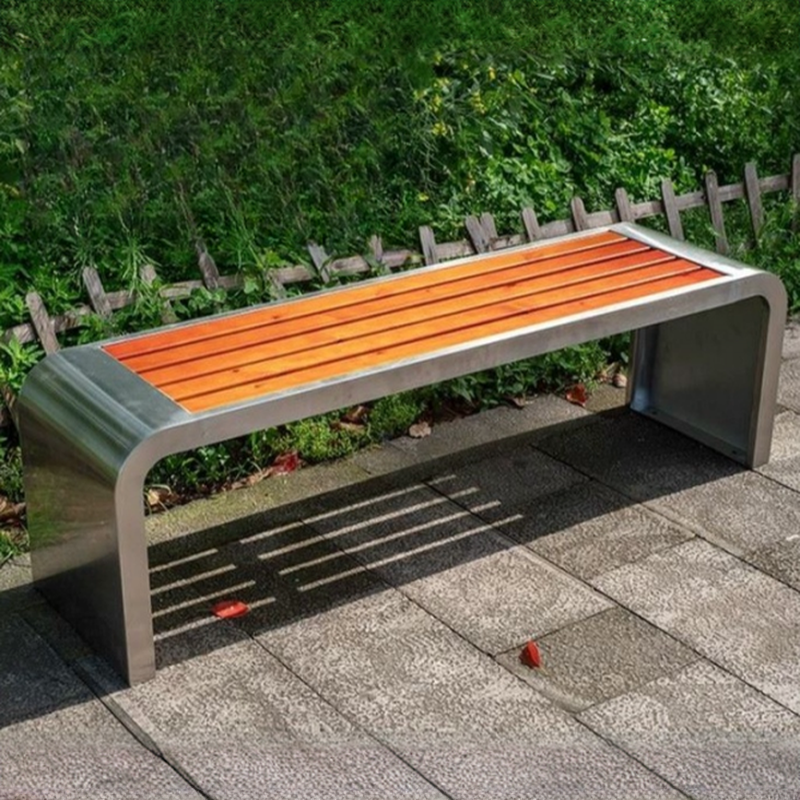 Modern Picnic Bench with Engineered Wood