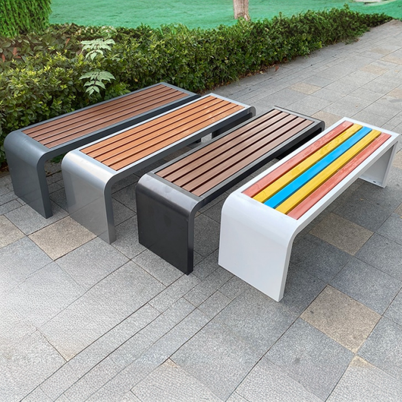 Modern Picnic Bench with Rainproof Tan/Multiple Colour and Stainless Alloy Frame