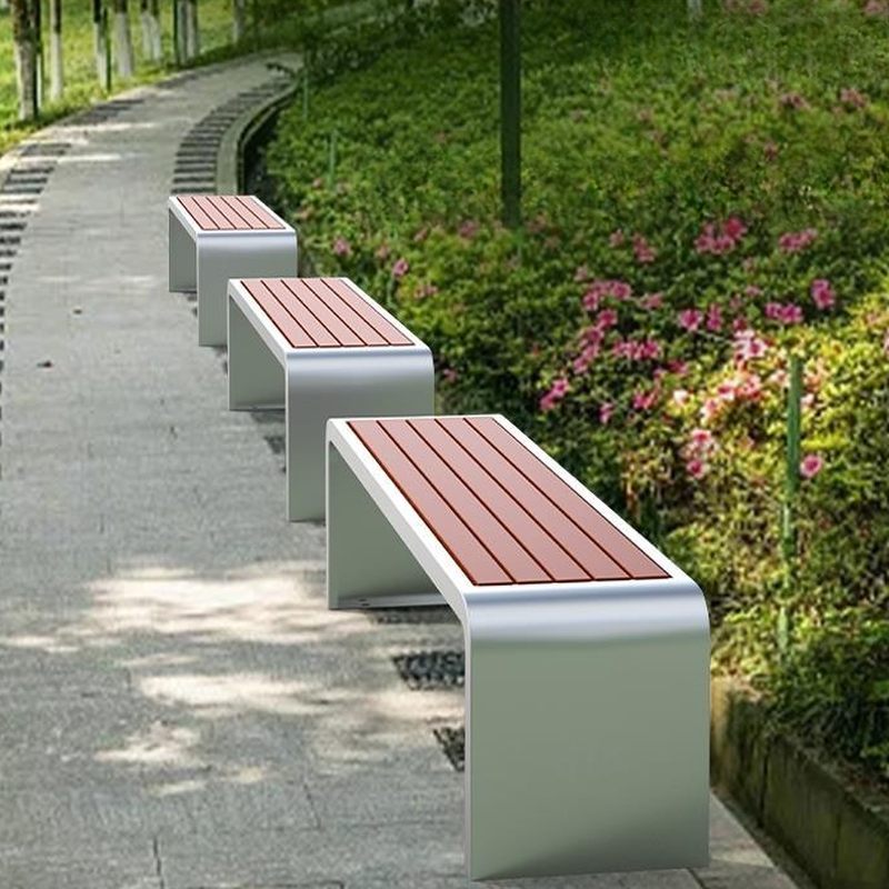 Modern Picnic Bench with Rainproof Tan/Multiple Colour Stainless Alloy Frame