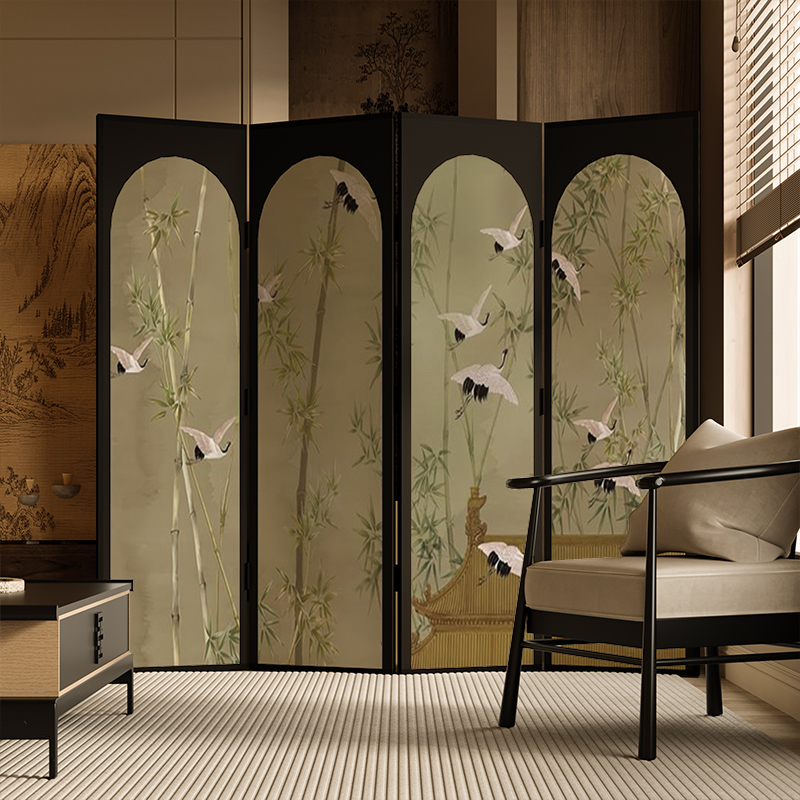 Charcoal Contemporary Indoor Opaque Collapsible Lumber Wall Partition