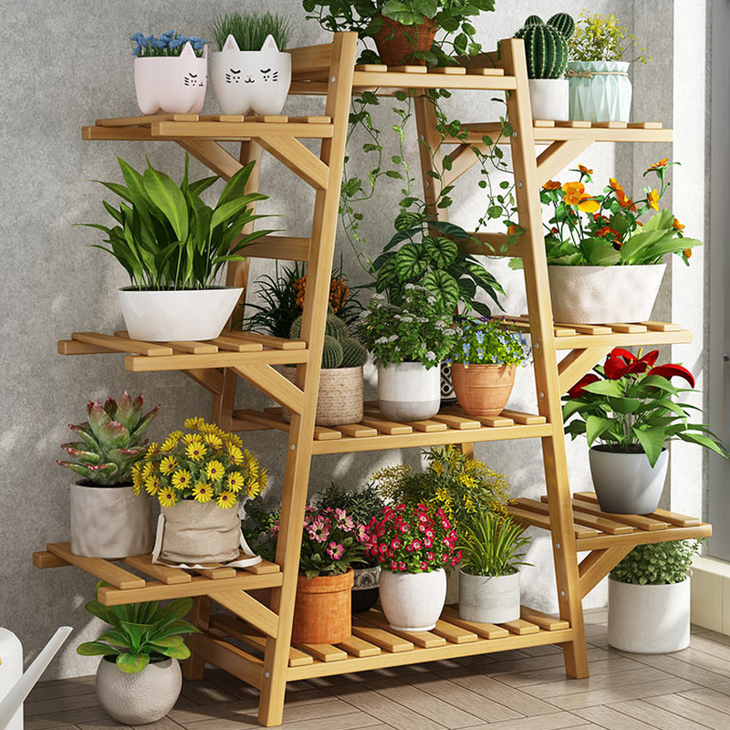 Rectangle Composite Wood Plant Rack