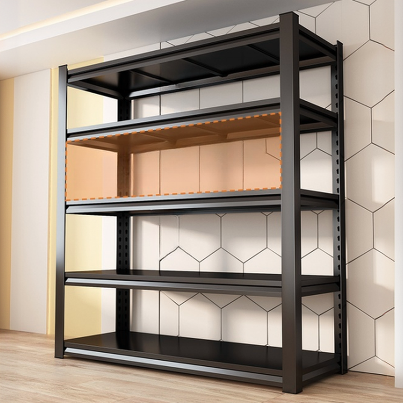 Modern Simple Style Steel Warehouse Shelving Rack with Adjustable Shelves, Unattached