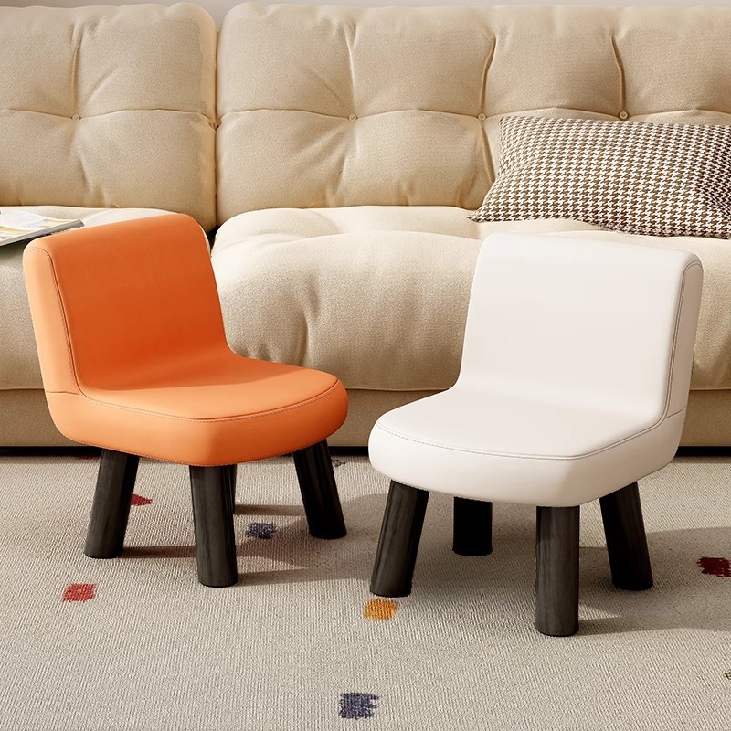 Modish Unique Solid Colour Standard Ottoman in Leatherette with Light Gray, Jade Green, and Light Brown