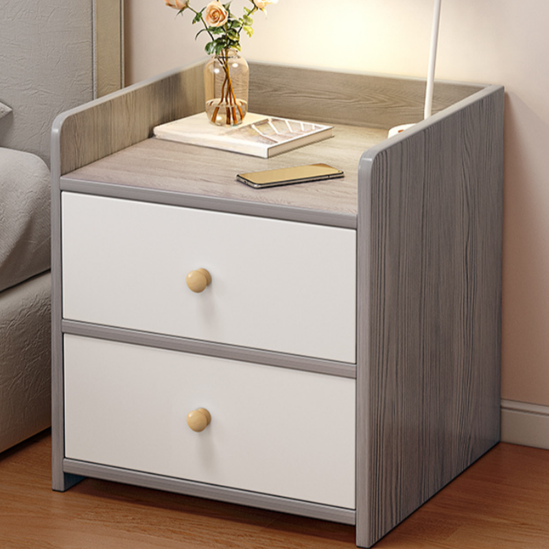 Art Deco Open Nightstand/Nightstand With Drawer Storage with Composite Wood Countertop