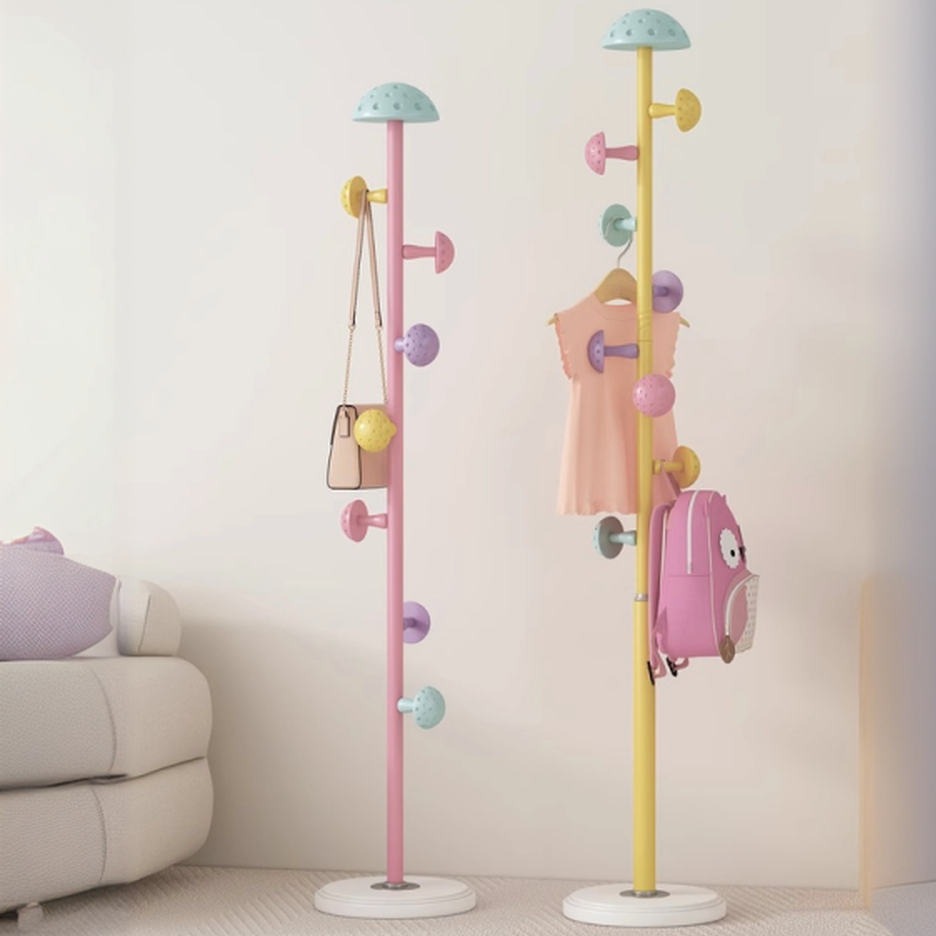 Contemporary Coat Rack with Polymerized Material Hook and Stand