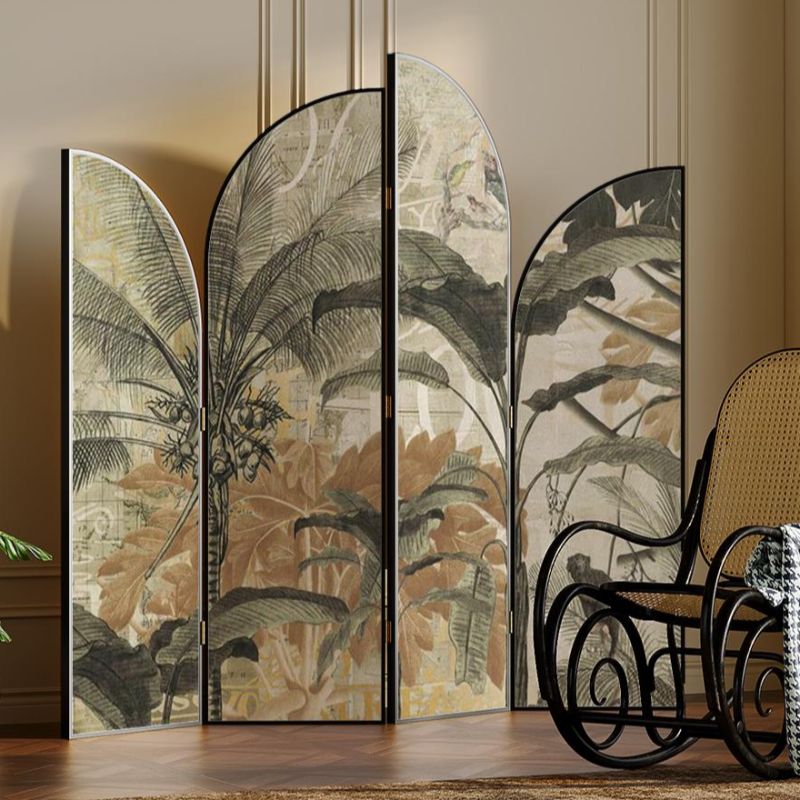 Multicolour Indoor Opaque Fold Away Temporary Wall with Wood Frame and Double Sided Print