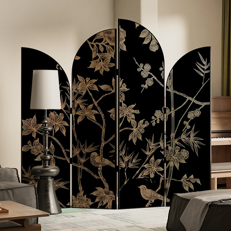 Ink Indoor Opaque Fold Away Temporary Wall with Wood Frame and Double Sided Print