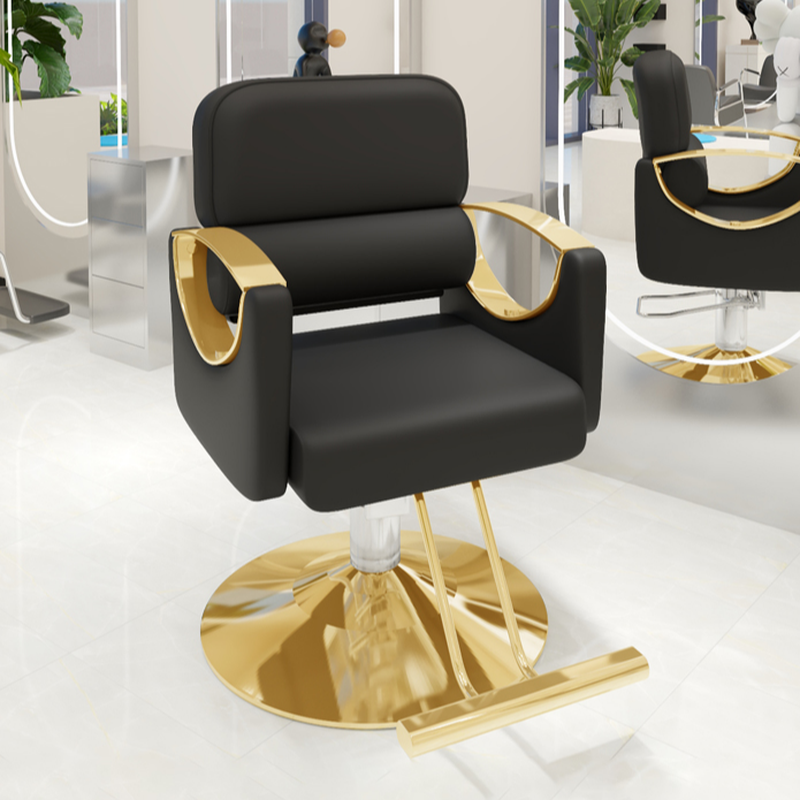 Ergonomic L-Shape Solid Colour Stainless Alloy Styling Chair with Adjustable Footrest