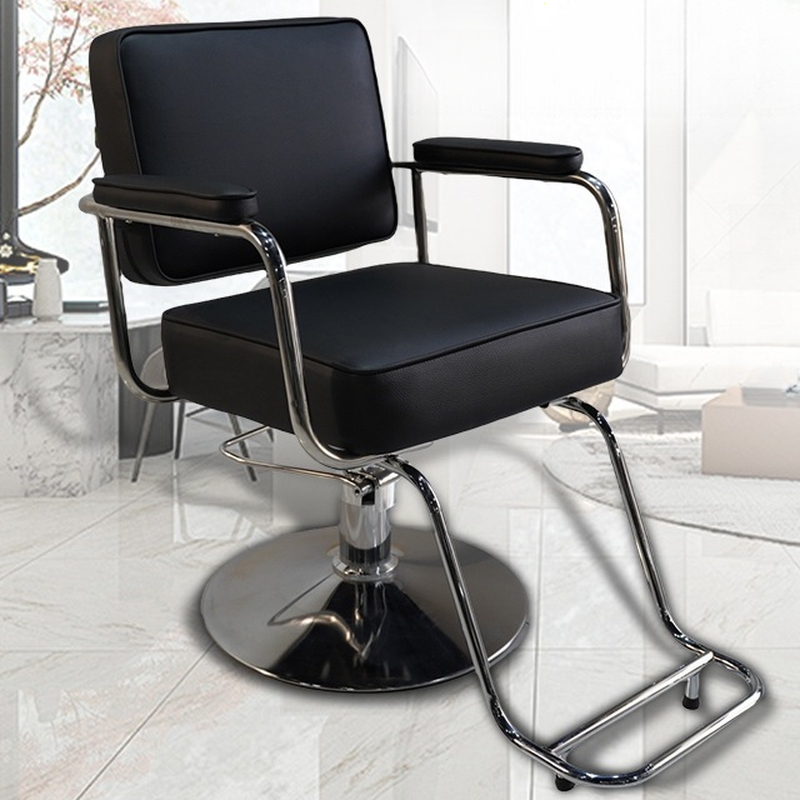 Ergonomic Rectangular Solid Colour Styling Chair with Stainless Alloy Frame and Adjustable Footrest