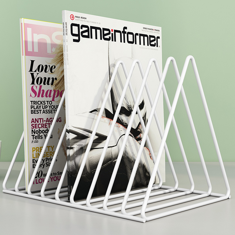 Minimalist 7 To 11 in/Up To 7 in L x 7 To 9.9 in H Metal Unattached Magazine Organizer with Divider