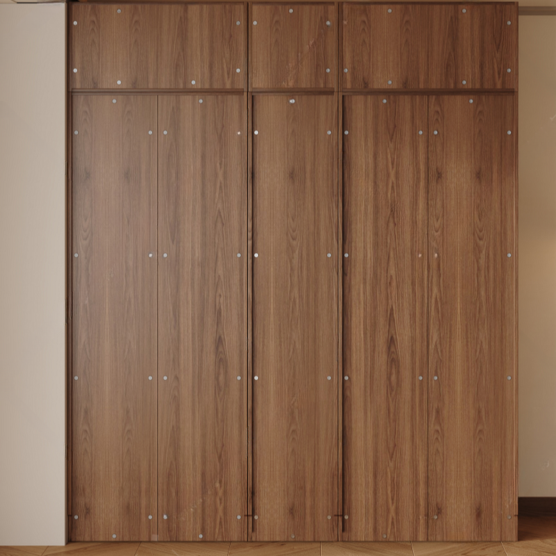 Modern Auburn Lumber Wardrobe Armoire with Soft Close Door, Compartments, Interior Shelves and Clothing Rod